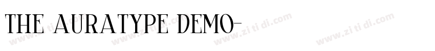 the auratype demo字体转换